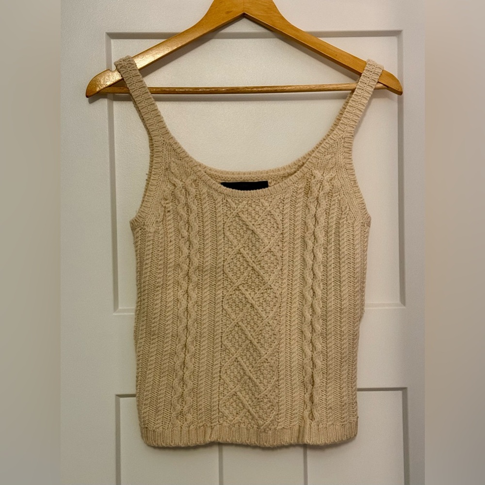 Crop Knit Sweater Tanktop